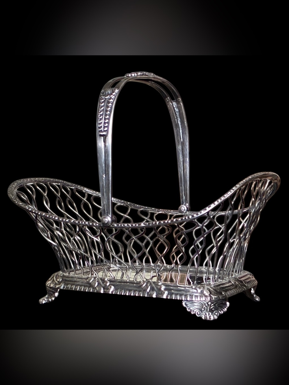Silver Plated Wire Basket